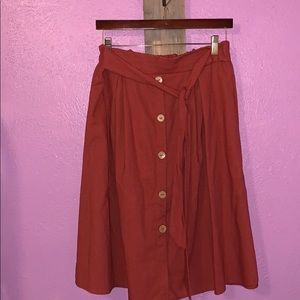 MIDI Button Skirt